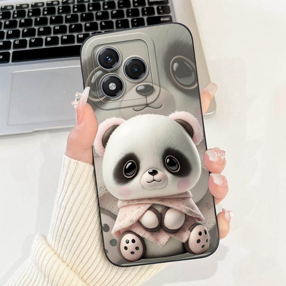 For Honor 400 Pro Case Honor400 Lite ABR-NX1 Cute Panda Cartoon Cover Soft TPU Phone Case For Honor 400 Lite Honor400 Pro Fundas