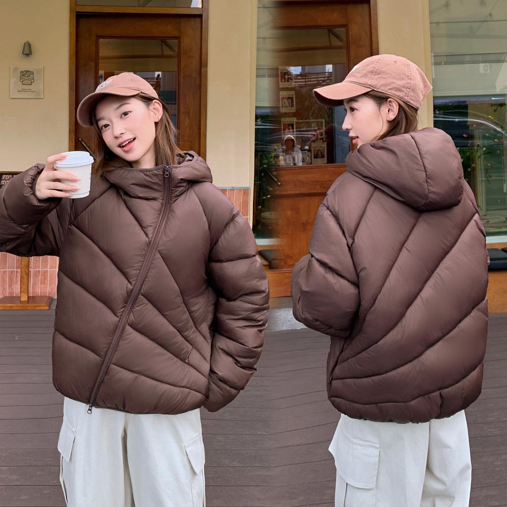 Design Sense Twill Down Cotton-padded Clothes Women's New Winter Coat Loose Casual Cotton-padded Jacket Thickened American Cotton-padded Clothes