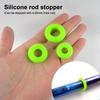 10Pcs Retaining Protector Fishing Pole Anti-Slip Stopper Fish Rod Stand Stop Silicone Ring Anti-Skid Hand Rod Stopper Clip