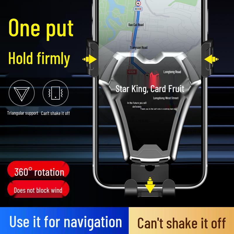 Car Air Vent Clip-on Metal Gravity Phone Holder
