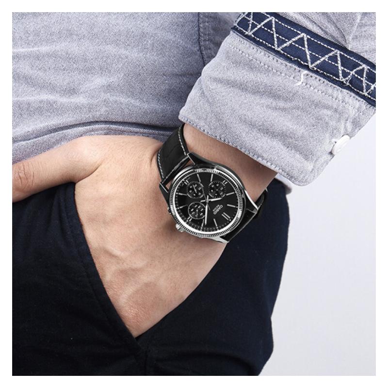 Casio STANDARD Series DRESS Series Simple Fashion Casual Business Quartz Movement Leather Strap Japanese and Korean Watch Men's MTP-1375L-1AV