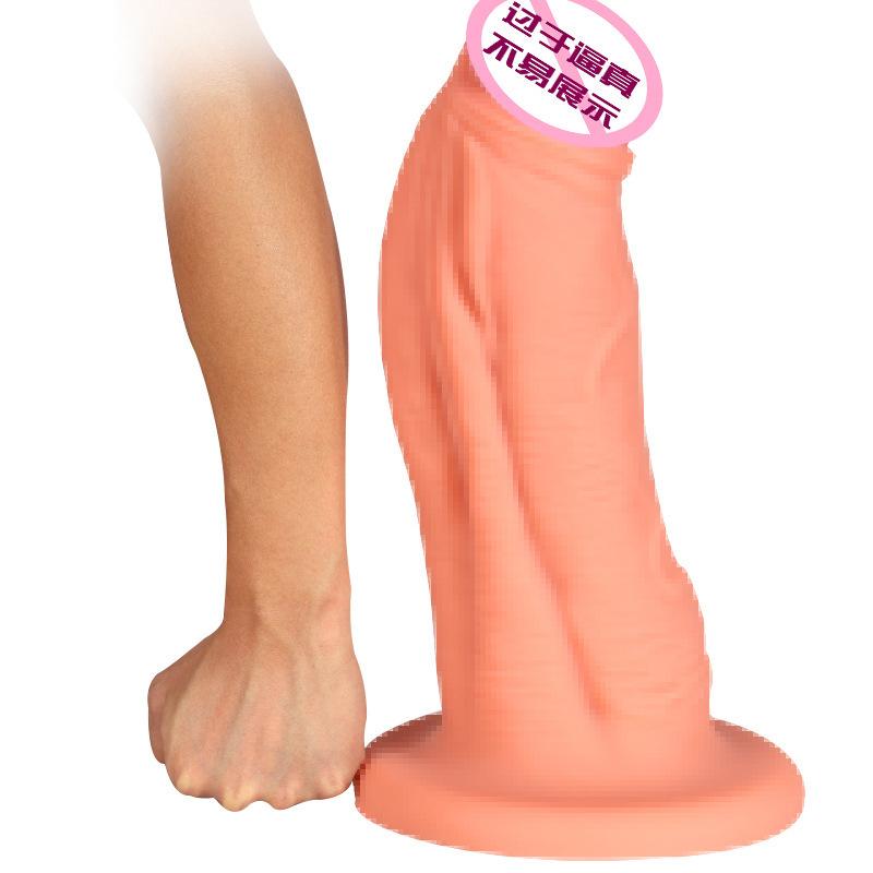 Super Soft And Super Large Liquid Silicone Dildo  Fake Penis Female Adult Toy Anal Dilator