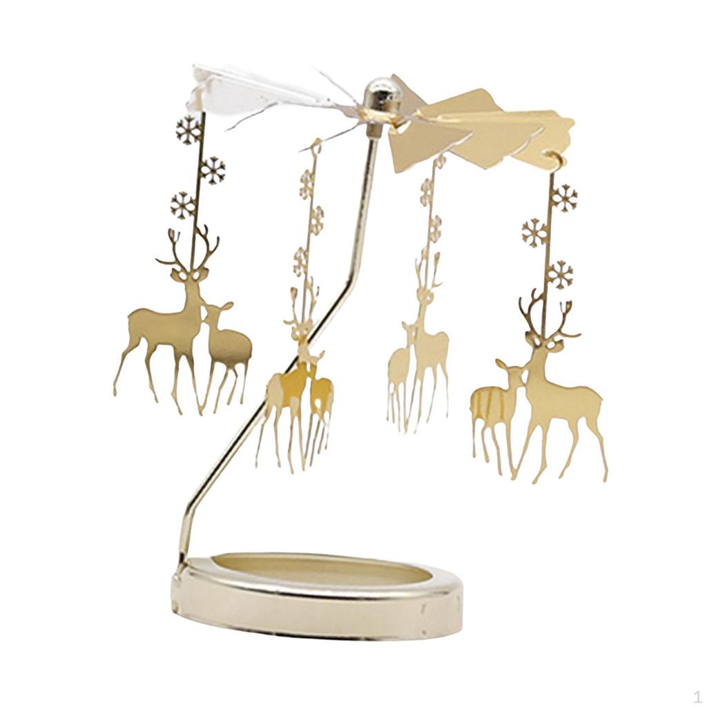 Candle Holder Tea Light Holders Decoration Rotating Candlestick for Livingroom Votive