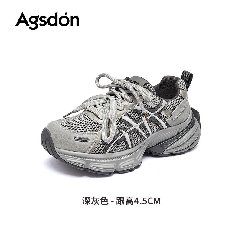Augustine platform dad shoes women's 2025 autumn new outdoor light running shoes hiking sports casual shoes