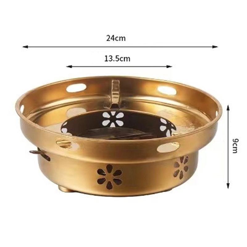 Stainless Steel Dry Pot Thickened Golden Ear Alcohol Furnace Household Non Stick Pan Small Hotpot Golden Dry Pot Pots and Pans