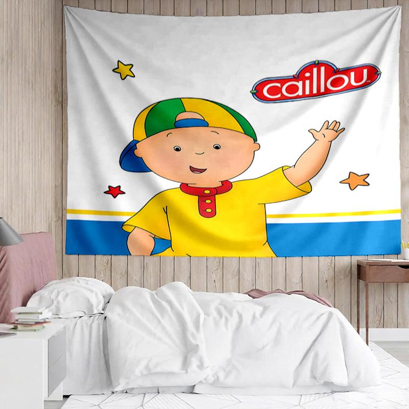 Caillou Tapestry for Bedroom Aesthetic Classroom Tapestries Wall Hanging for Living Room Dorm Office,Ideal Creative Gift