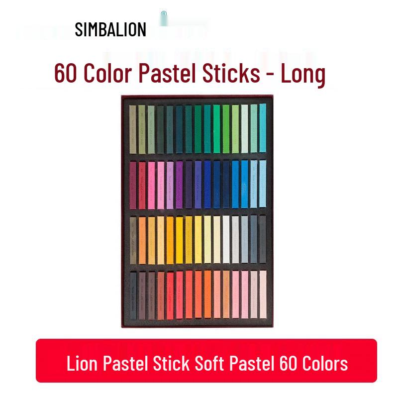 Lion Soft Pastels: Chalk Color Sticks for Drawing, Makeup, and Sketching - Blackboard Crayons.