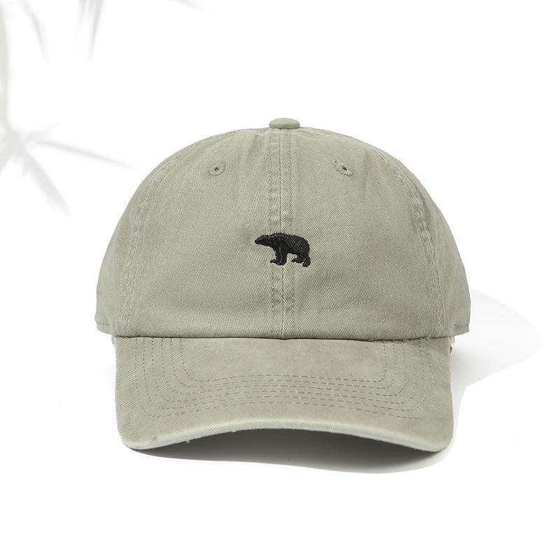 

Вышивка «Белый медведь» Летняя уличная шляпа от солнца One Size (56-58cm) хаки