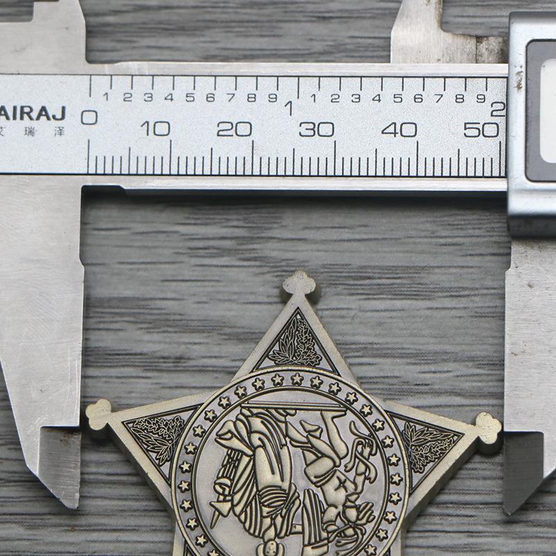 Meihai Honor Medal, Medals, Metal Badges, Style Badges, Film and Television Props