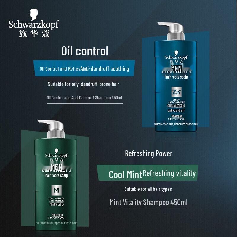 Schwarzkopf Men's Anti-Dandruff Oil Control Shampoo