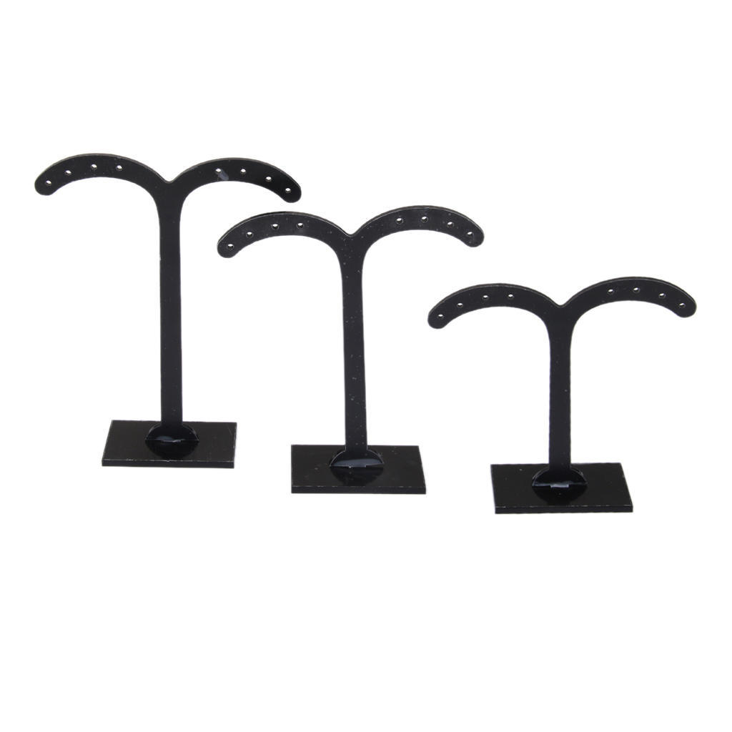 3pcs Jewelry Earrings Holder Organizer, Earring Stand, Display for Jewellery Store Decor