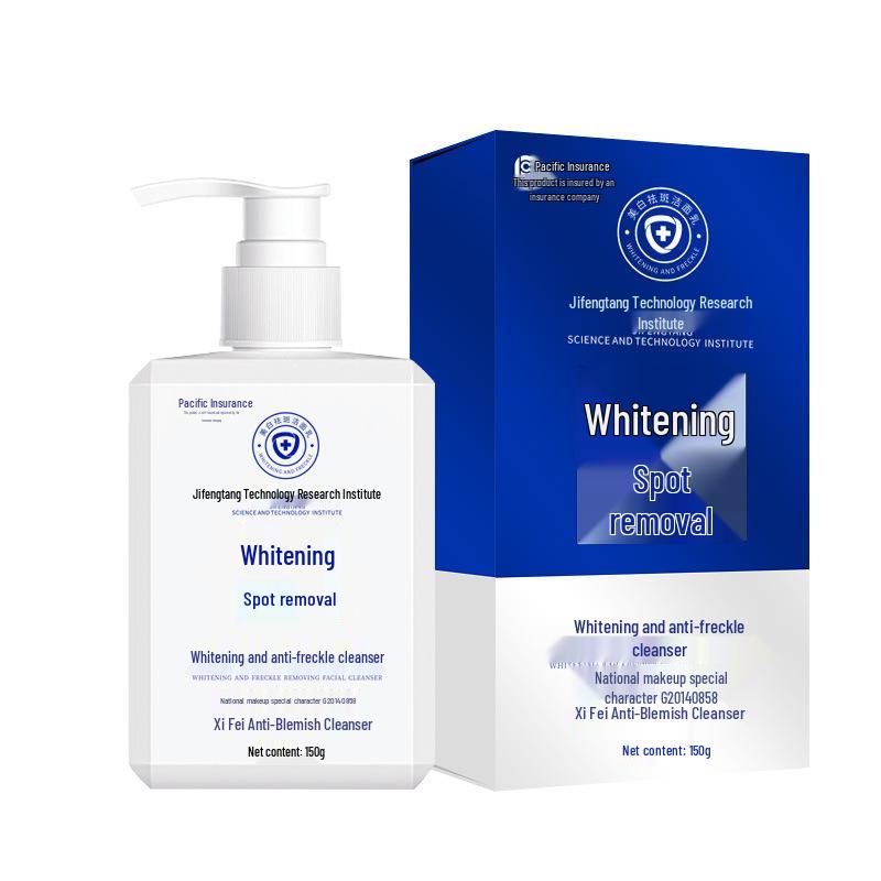 Средство для умывания лица Jifengtang: Очищающее средство для удаления пятен, контроля жирности, против желтизны, осветляющее, с увлажняющей и отбеливающей формулой