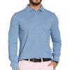 Polo Ralph Lauren FW23 Embroidered Pony Logo Long Sleeve Polo Shirt Men tops Light-Blue 710680790013