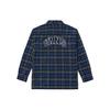Vans Color-Block Plaid Logo Print Long Sleeve Shirt Women Tops Blue VN0A7TNT2T9