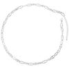 ZHUKOU Copper-Plated Gold Oval Lip Chain - Versatile O-Shaped Ripple Collar Necklace Accessory for Jewellery Making:VL729