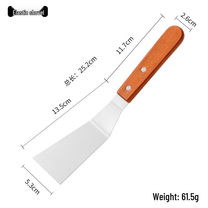 Stainless Steel Spatula Set: Kitchen, Hamburger, Frying, Teppanyaki, and Barbecue Tools