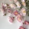 Poppy Pink Icelandic Artificial Flower Bouquet for Living Room Decoration