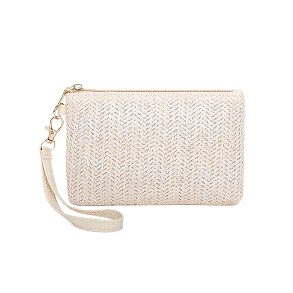 

Solid Color Card Holder Lightweight Mini Storage Bag Simple Small Lipstick Bag Jewelry Packing бежевый