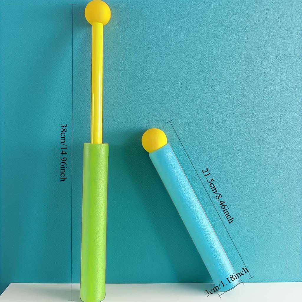 Colorful Pull-Out Straight Foam Guns with Ergonomic Handles, Soft Foam for Safe Summer Beach Pool Outdoor Water Play,Party Games