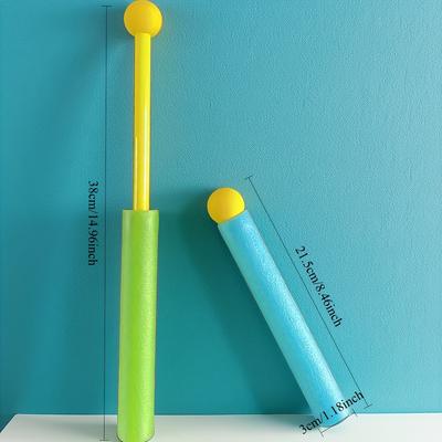 Colorful Pull-Out Straight Foam Guns with Ergonomic Handles, Soft Foam for Safe Summer Beach Pool Outdoor Water Play,Party Games
