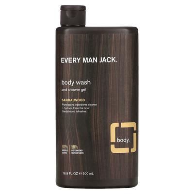 Body Wash & Shower Gel, Sandalwood, 500Ml (16.9Fl Oz)