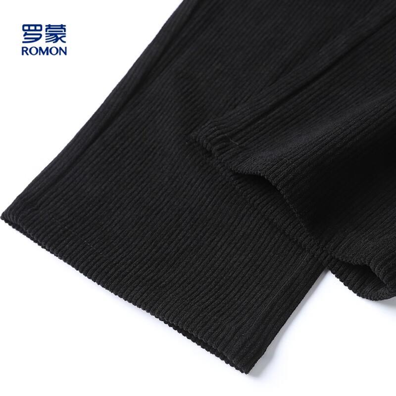 Luomeng Men's Corduroy Casual Straight-Leg Trousers