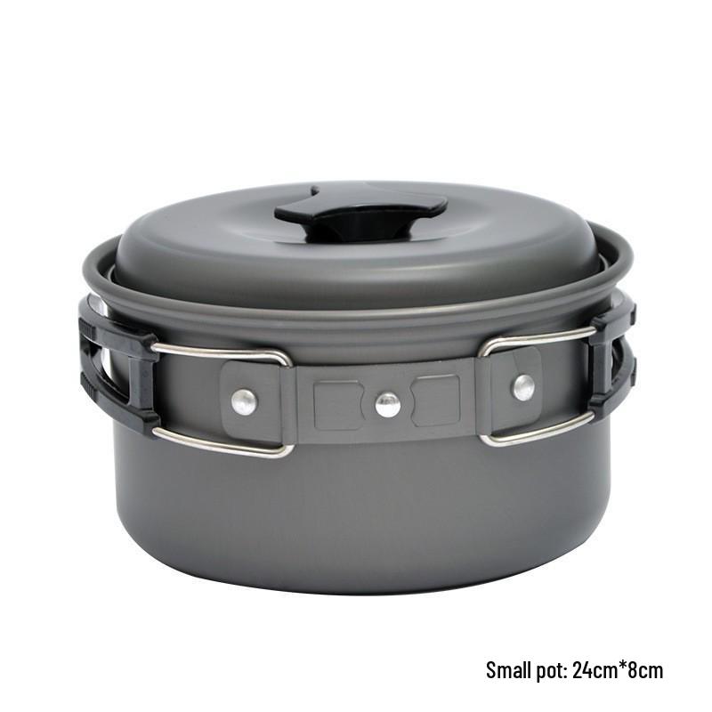 Portable Non-Stick Single Camping Pot for Outdoor Cooking