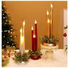 Christmas Candle Ornament: Desktop Decoration Holder with Night Light