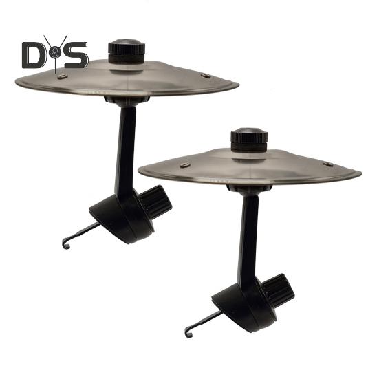 2Pcs Car Vent Mini Drum Crash Cymbal for Car Vent Car Dashboard Percussion Turn Your Ride Into A Rhythm Zone Drummer Car Accessory
