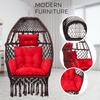 Polyester Foldable Egg Chair/Swing Chair for Adults// 200Kgs Weight Capacity-Brown