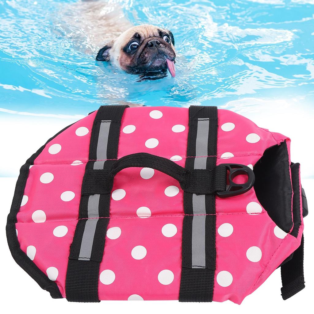 Dog Swimming Safety Vest Pet Adjustable Reflective Life Jackets with High Buoyancy