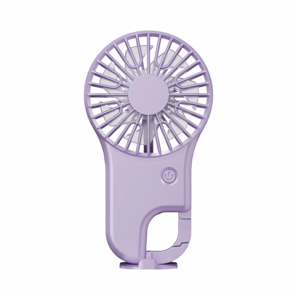

Portable Small Electric Fan Mountaineering Hook Cooling Fan Creative Desktop Fan Home Decor фиолетовый
