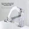 2 Pcs Universal Swivel Faucet Extender With Aerator &amp; 22/24mm Adapter, 360° Rotating Kitchen Sink Nozzle Attachment For Wash Basin