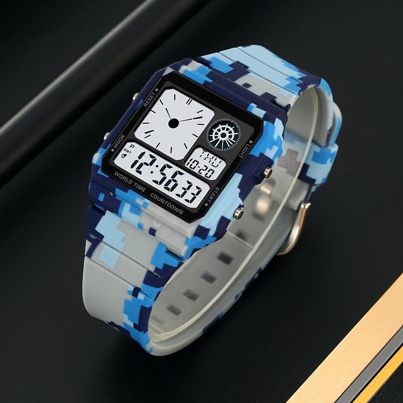 Sports Watch Summer Time Students Waterproof Outdoor Simulated Pointer Electronic Wristwatch