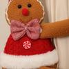 Christmas Curtain Buckles, Decorative Items, Cartoon Couple Gingerbread Dolls, Curtains Hugging Party Dolls, Holiday Decorations