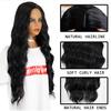 MERISIHAIR Black Red Orange Golden Color Long Water Wave Hairstyle Wig for Women Synthetic Hair High Temperature Fiber Average Size