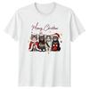 Meowy Christmas Christmas Cats Holidays Unisexs Unisexs Graphic Tee Festive Apparel