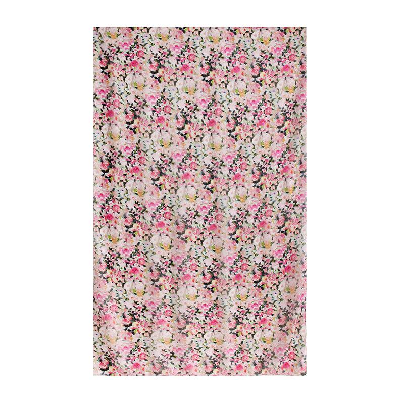 Long Strips of Silk Scarf  High-end Sense Mulberry Silk Scarf  Women's Fresh Small Floral Thin Style  Atmosphere  Big Shawl