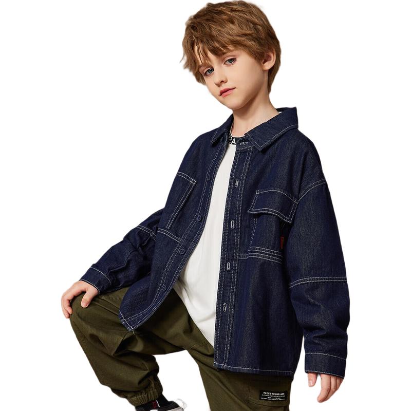 ASK JUNIOR Boys Washed Denim Shirt Jacket 170