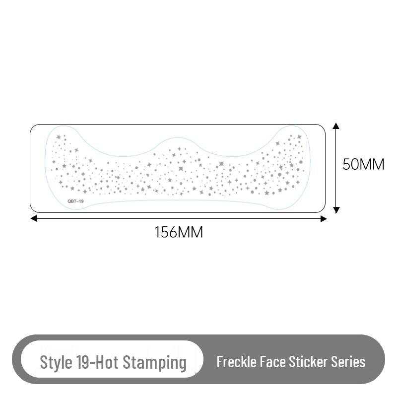 Gold & Silver Glitter Waterproof Christmas Freckle Tattoo Stickers for Party Makeup