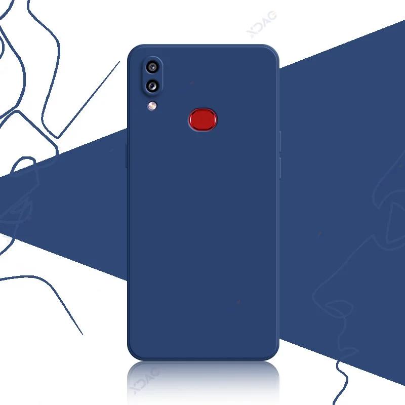 Quadratische Flüssigsilikonhülle für Samsung Galaxy A10S M10S SamsungA10S SamsungM10S Vollständig weicher Schutz Handyhülle Taschen