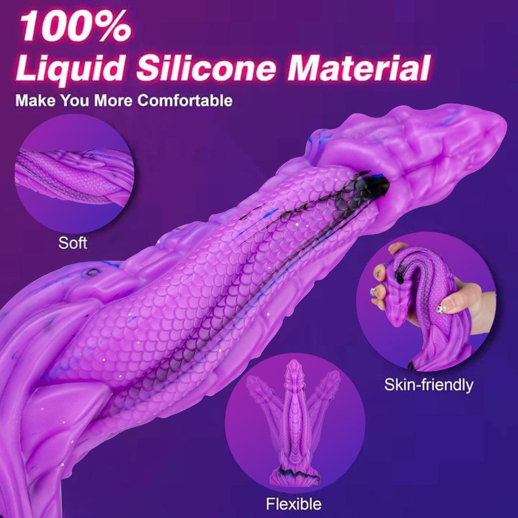 Alien Dildo Adult Sexual Product Liquid Silicone Dreamy Dragon Dildo Female SM Masturbator Penis