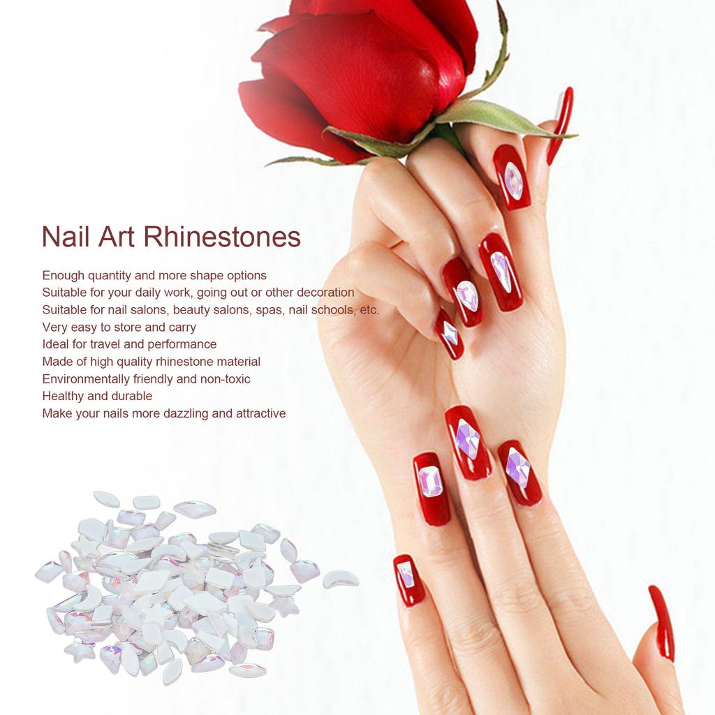 Nail Art Rhinestones Aurora Multipurpose Nail Diamonds for Home Salon Nail Art Schools
