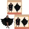 Halloween Bat Cloak For Women With Hood Cosplay Costume For Costume Party
