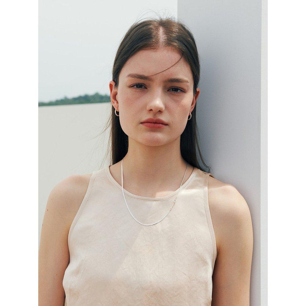 [925 Silver] Deux.Silver.131 / Basic Earring (2 Size)