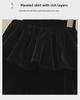 Velvet High-Waist A-Line Skirt for Women & Girls - Autumn/Winter Collection