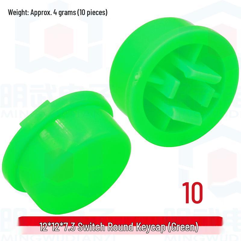 Mingwu Electronics Colorful Round Keycap Switch Caps - B3F Plastic Accessories
