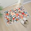 Premium Floral Bedroom Runner Rug, Soft Machine Washable Kitchen Mat - Non-Slip Indoor Doormat for Entryway, Laundry, Bathroom, Kitchen & Living Room
