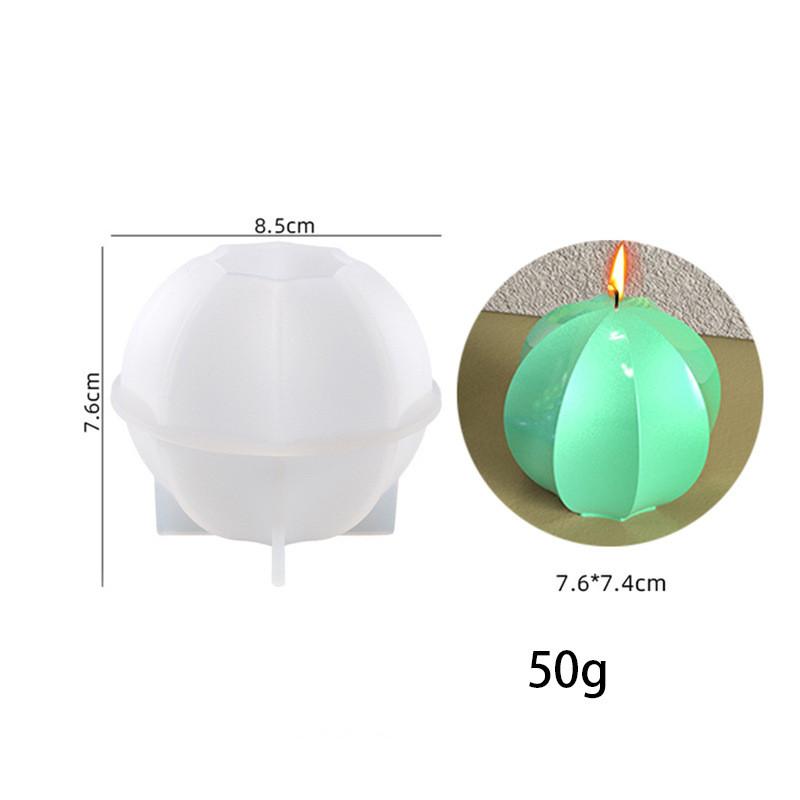 Multi-Style geometrisk bobleball silikon stearinlysform Sfærisk lanterne Krystall Epoksyharpiks såpe Gips sjokoladeformdekor