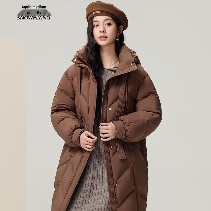 Xuezongfei Women's Mid-Length Loose Down Jacket X40141192F